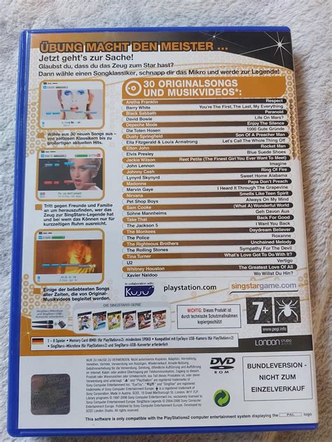 Playstation 2 Sing Star Legends in 9421 Sankt Andrä für 12 00 zum