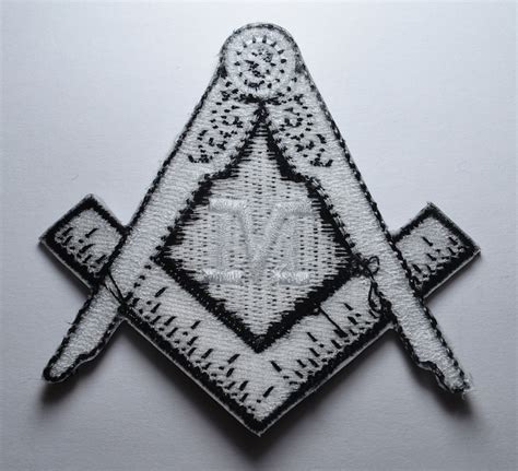 Pair Of Large Masonic Sew Iron On Embroidered Patches Square Etsy Uk