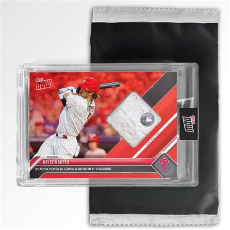 Game Used Base Relic To Or Lower Bryce Harper Mlb Topps