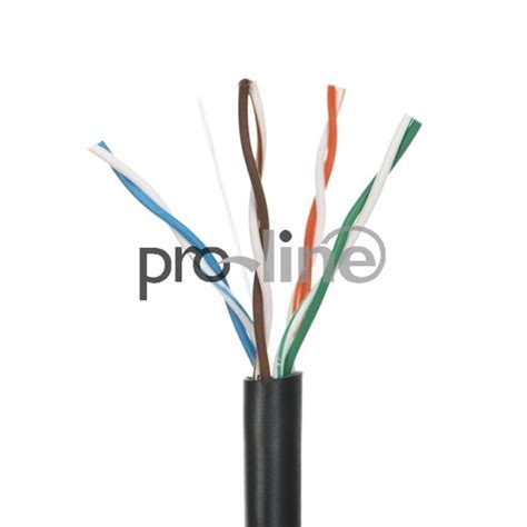 Alantec Utp Linka X X Awg Kat E Pvc M Czarna Proline