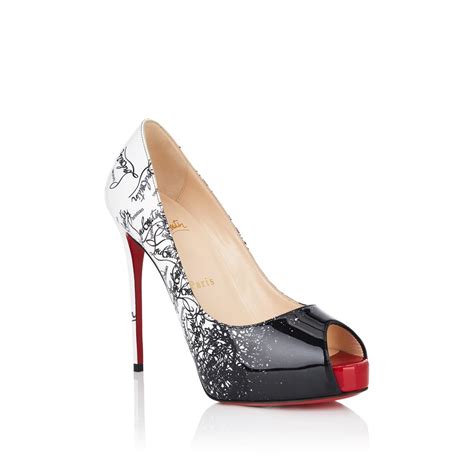 Christian Louboutin Leather New Very Prive Platform Pumps In Black Lyst