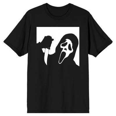 Ghostface Black And Men's White Black Graphic Tee : Target