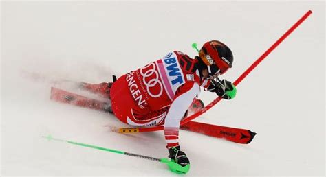 Austrias Marcel Hirscher Competes During Alpine Editorial Stock Photo