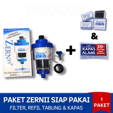 Water Filter Zernii Saringan Penjernih Keran Air Siap Pakai Lazada