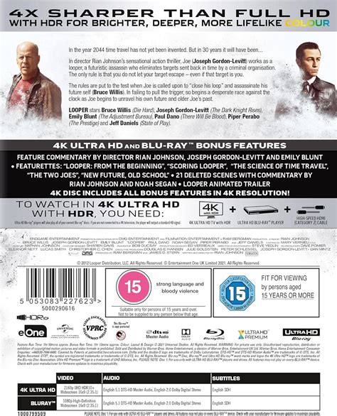 Looper Ej Svensk Text K Ultra Hd Blu Ray Kvarnvideo Se