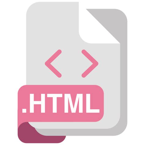 Icono De Formato De Archivo Html Generic Flat