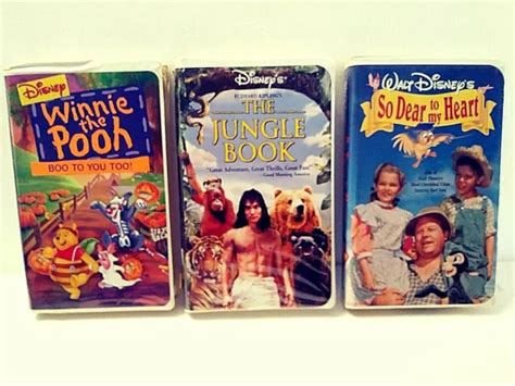 Lot Of 3 Disney Vhs Tapes Movies Winnie The Pooh Jungle Book So Dear To My Heart Eur 3 36