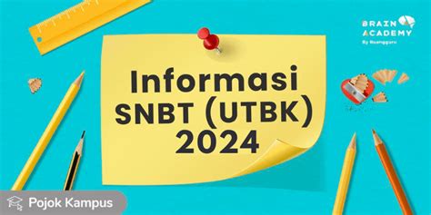 UTBK SNBT 2024 Jadwal Materi Aturan Baru Dan Syarat