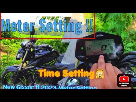 New Suzuki Gixxer Fi V Meter Setting Time Setting In Gixxer Fi