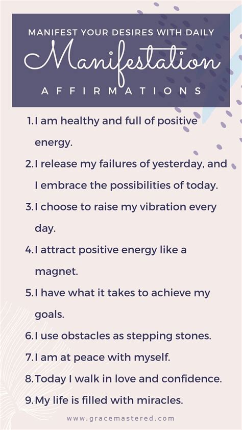 Powerful Manifestation Affirmations To Change Your Life Artofit