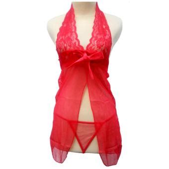 Harga Jakarta Lingerie Jlf B Babydoll Sexy Open Bust Merah