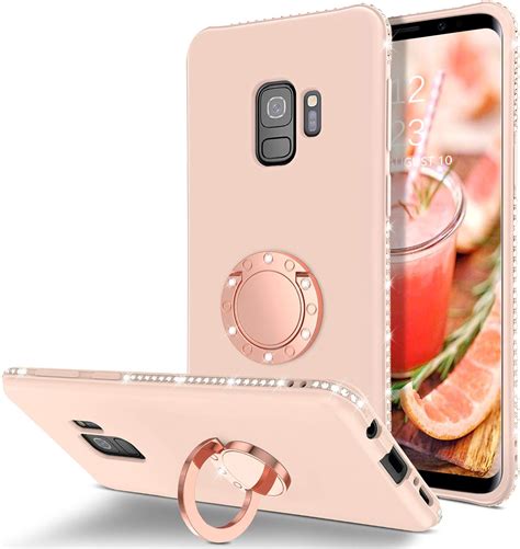 Bentoben Galaxy S9 Case Phone Case Samsung S9 Slim Silicone 360° Ring Holder