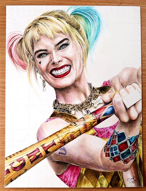 Fanart Finished Drawing Harley Quinn Today R Dc Cinematic