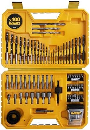 DEWALT COMBINATION DRILL BIT SET 100 PIECE SET DT71563 QZ Black