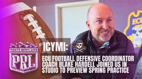 Icymi Ecu Football Defensive Coordinator Coach Blake Harrell Joined