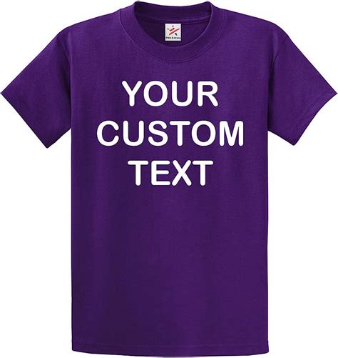 Custom Purple Personalised T Shirt Custom T Shirt Small Uk