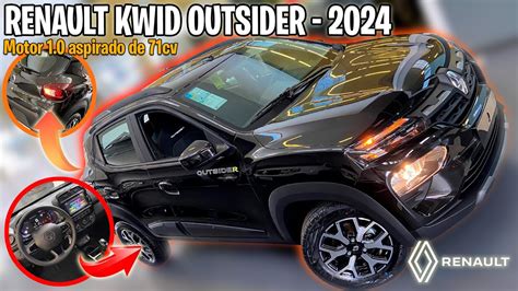 NOVO KWID OUTSIDER 2024 VALE A PENA INVESTIR R 74 MIL NESTE MODELO