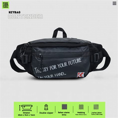 Jual Tas Waistbag Pria FOURTYFOUR Contender By Keybag Premium Shopee