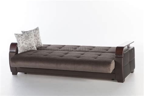 Natural Prestige Brown Sofa Bed by Istikbal w/Options