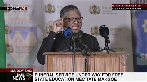 Mec Tate Makgoe Funeral I Anc Sg Fikile Mbalula Pays Tribute Youtube