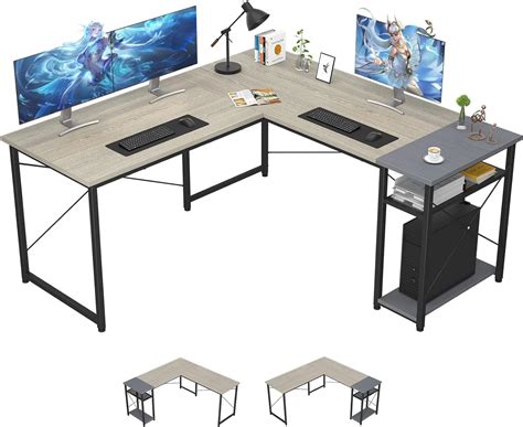 Amazon Ecoprsio L Shaped Desk Large L Shaped Gaming Desk With