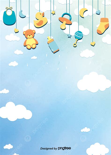 Cute Baby Accessories Hanging Background Wallpaper Image For Free ...