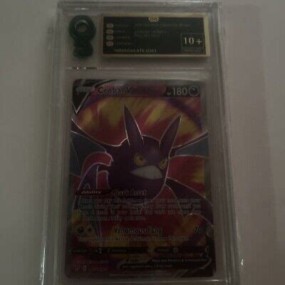 Crobat V 182 189 Full Art Darkness Ablaze Pokémon Card OG graded 10 eBay