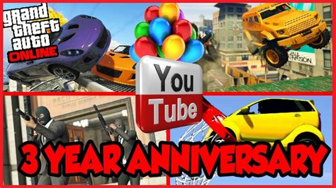 Gta 5 Online 3 Year Youtube Anniversary Wgiveaways Ps4 Live Youtube