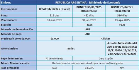 Nueva Emisi N De Letras Y Bonos Del Tesoro Petrini Valores