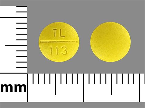 Pill Finder Tl 113 Yellow Round