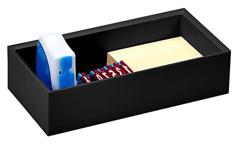 Bostitch Office Konnect Stackable Wide Accessory Tray Black Office Depot