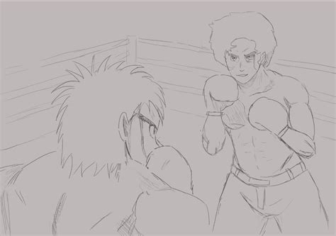 Drawing I did of the two best sports anime MCs : r/hajimenoippo