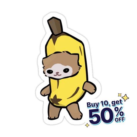 "Cute Banana Cat" Sticker for Sale by Mooostickers in 2024 | Banana ...