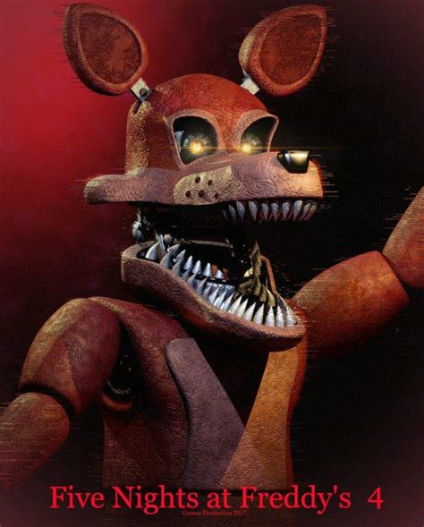 Image Fnaf 4 Unwithered Nightmare Foxy By Gamesproduction On