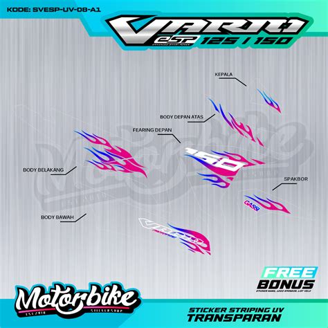 Transparent Striping Vario Esp Fire Motif Semifull Body