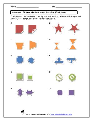 Congruent Shapes Complete With Ease AirSlate SignNow Worksheets