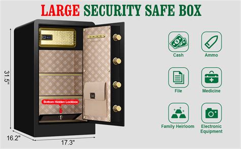 72 Cu Ft Extra Large Anti Theft Home Safe Fireproof Waterproof Heavy