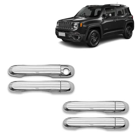 Jogo Ma Aneta Aplique Cromado Jeep Renegade