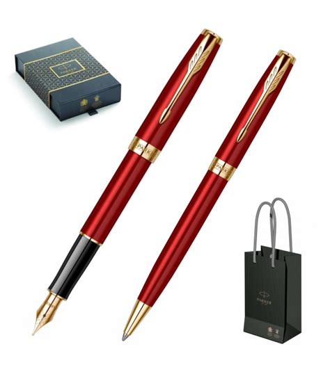 Set Stilou Pix Parker Sonnet Royal Red GT