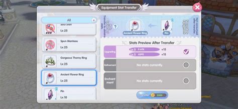 How To Do Equipment Stat Transfer In Ragnarok X