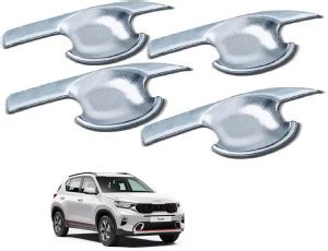 AutoZeal Sonet Door Guard Finger Guard Protection Bowl Chrome Cover Kia