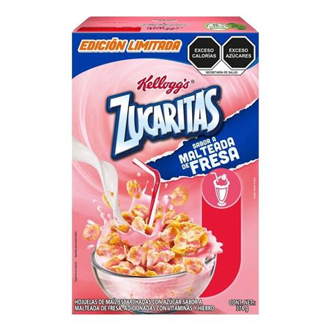 Cereal Kellogg S Zucaritas Sabor A Malteada De Fresa De G Walmart