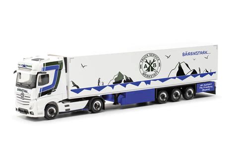 DS Automodelle Modellbauvertrieb Herpa LKW MB Actros 11 Giga Kühl KSZ