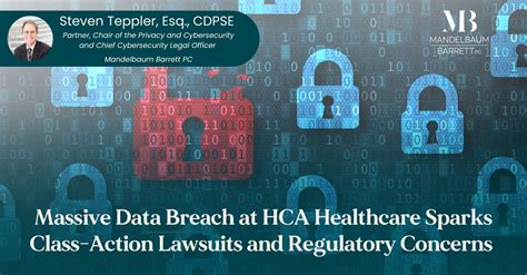 Massive Data Breach At Hca Healthcare Sparks Class Action Lawsuits And