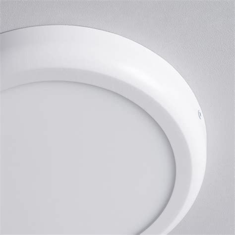 Plafondlamp W Led Metaal Rond Wit Design Mm Ledkia