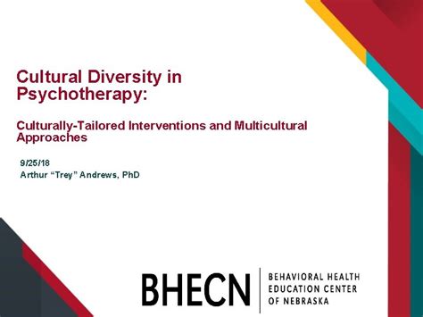 Cultural Diversity In Psychotherapy Culturallytailored Interventions And Multicultural