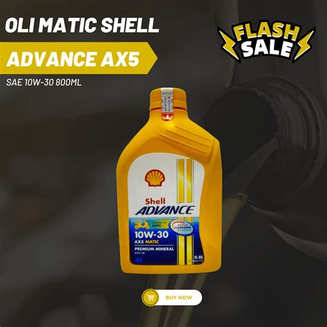 Jual Oli Motor Shell Advance Ax Matic Ml Oli Mesin Shell Advance