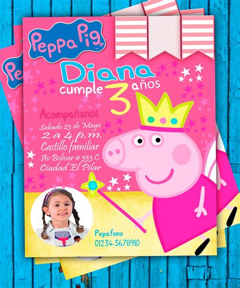 Invitacion Peppa Pig Fiesta De Cumpleanos Peppa Pig Invitacion Images