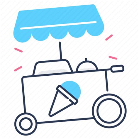 Ice cream cart, ice cream, cart, pushcart icon - Download on Iconfinder