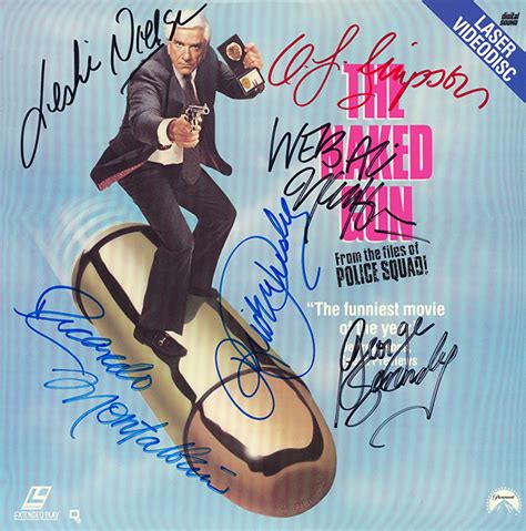 The Naked Gun Cast Signed Movie Laserdisc Album Crossroad Collectibles